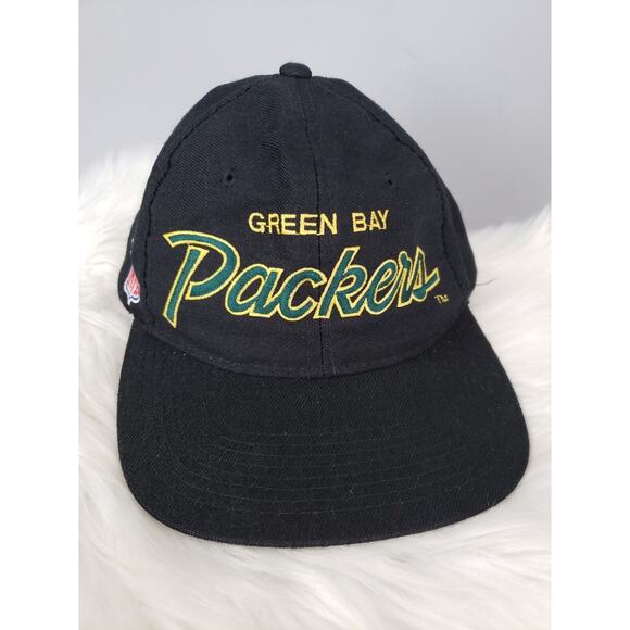 Vintage Green Bay Packers Sports Specialties Script Snapback Football Hat - Picture 1 of 11